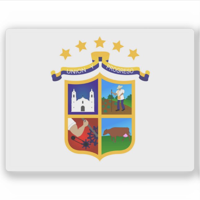 Adesivo Bandeira de Chitré, Panamá (Frente)