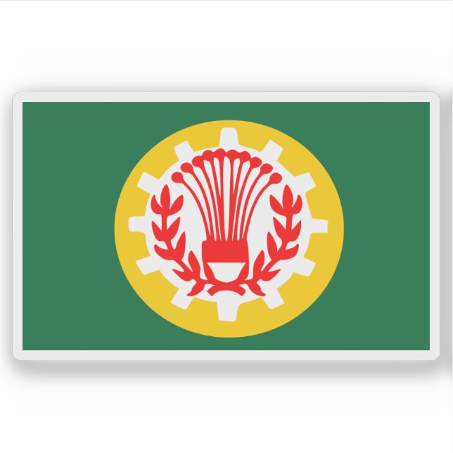 Adesivo Bandeira de Dakahlia, Egito (Frente)