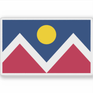 Adesivo Bandeira de Denver, Colorado