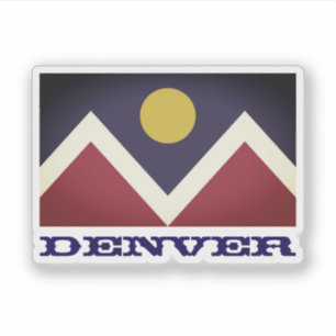 Adesivo Bandeira de Denver, Colorado