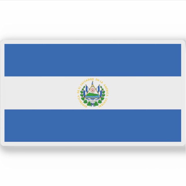 Adesivo Bandeira de El Salvador (Frente)