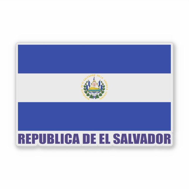 Adesivo Bandeira de El Salvador (Frente)