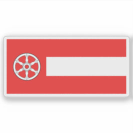 Adesivo Bandeira de Erfurt, Alemanha