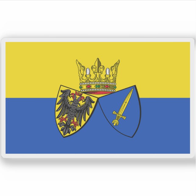 Adesivo Bandeira de Essen, Alemanha (Frente)