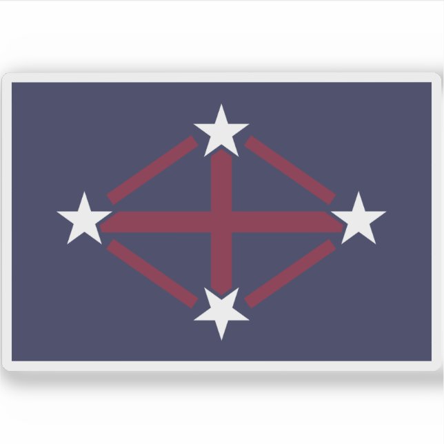 Adesivo Bandeira de Expedição Antártica Japonesa var.(1910 (Frente)