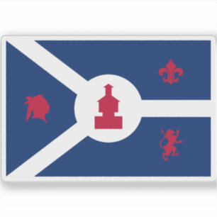 Adesivo Bandeira de Fort Wayne, Indiana