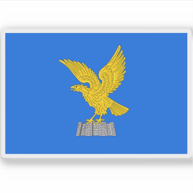 Adesivo Bandeira de Friuli-Venezia Giulia (Frente)