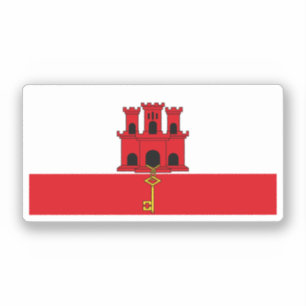 Adesivo Bandeira de Gibraltar