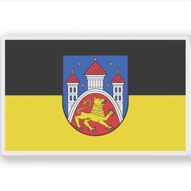 Adesivo Bandeira de Göttingen, Alemanha (Frente)