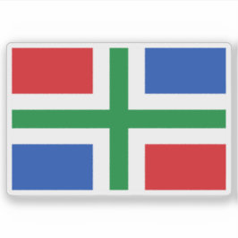 Adesivo Bandeira de Groningen (província), Países Baixos