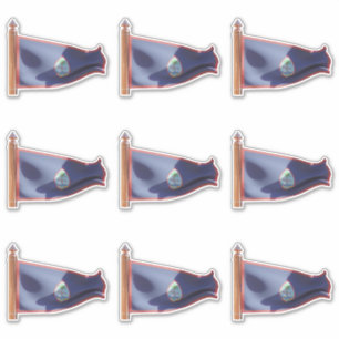 Adesivo Bandeira de Guam