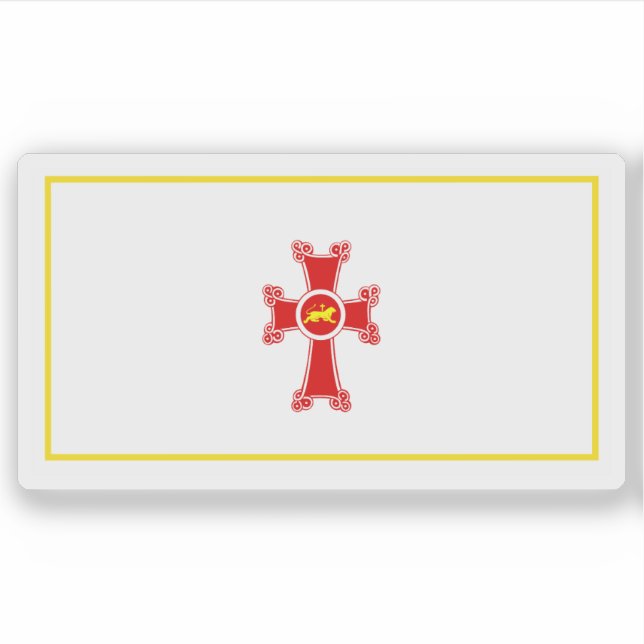 Adesivo Bandeira de Gyumri, República da Armênia (Frente)