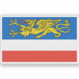 Adesivo Bandeira de Hansestadt Rostock, Alemanha