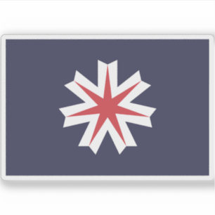 Adesivo Bandeira de Hokkaido