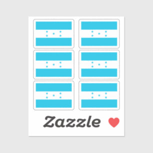 Adesivo Bandeira de Honduras Conjunto de 6