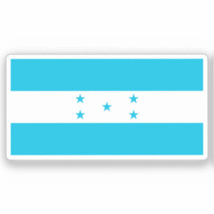Adesivo Bandeira de Honduras cortada sob medida 