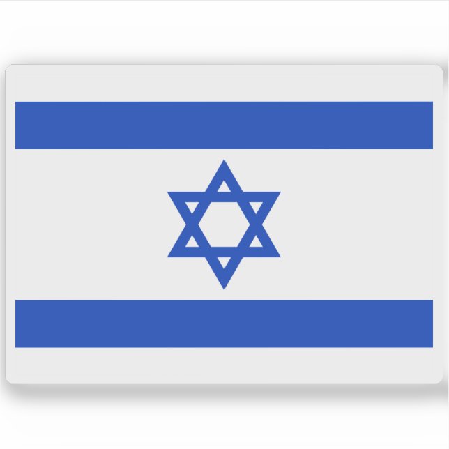 Adesivo Bandeira de Israel (Frente)