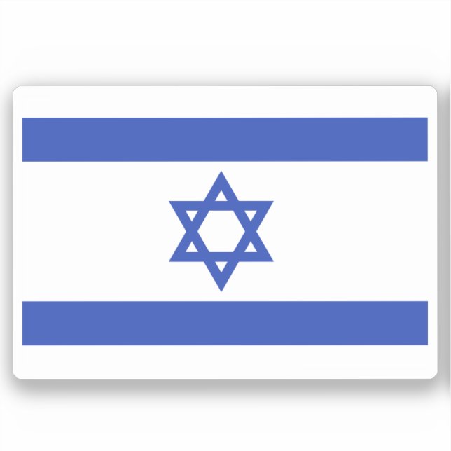 Adesivo Bandeira de Israel (Frente)