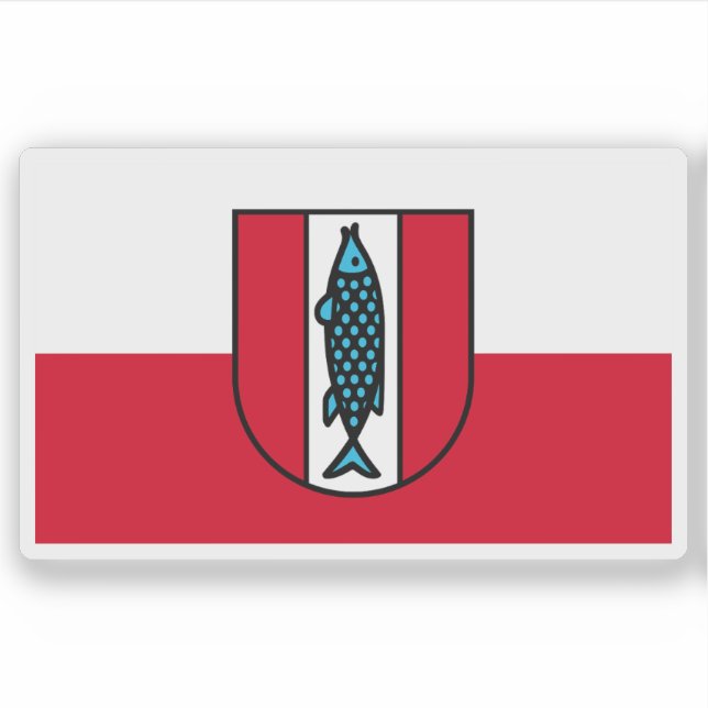 Adesivo Bandeira de Kaiserslautern, Alemanha (Frente)