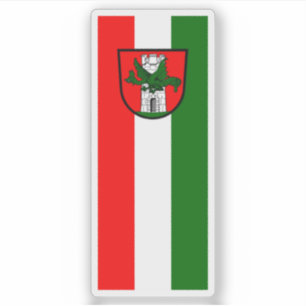 Adesivo Bandeira de Klagenfurt am Wörthersee, Áustria