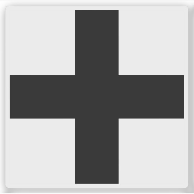 Adesivo Bandeira de Köniz, Suiça (Frente)