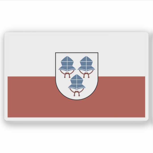 Adesivo Bandeira de Landcale, Alemanha (Frente)
