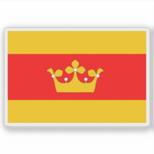 Adesivo Bandeira de Lanškroun, República Checa