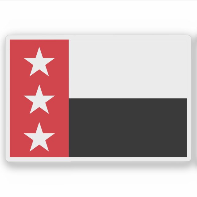 Adesivo Bandeira de Laredo, Texas, EUA (Frente)