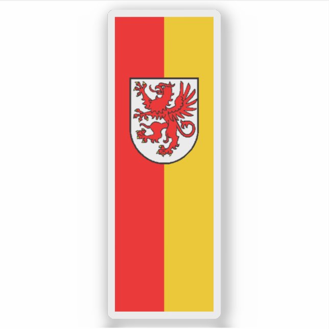 Adesivo Bandeira de Leonding, Áustria (Frente)