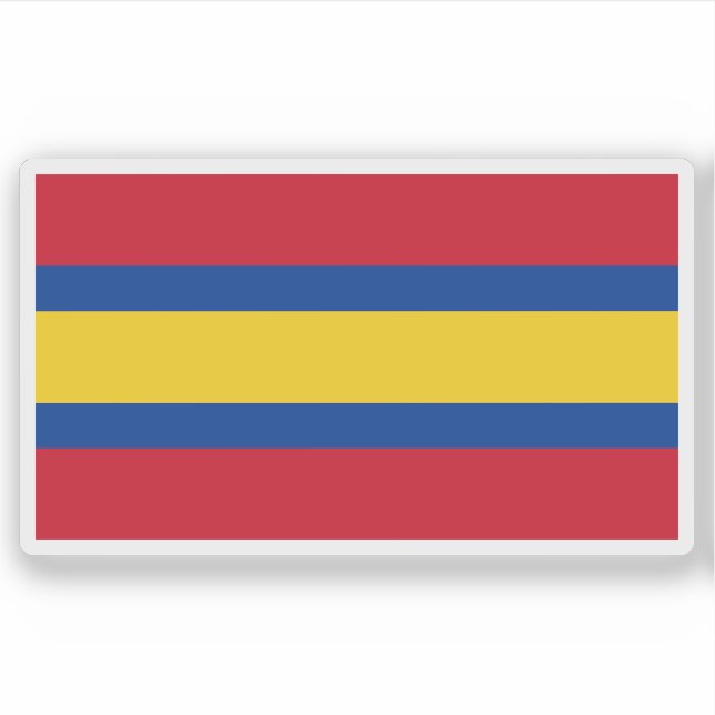 Adesivo Bandeira de Loja, Equador (Frente)