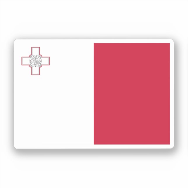 Adesivo Bandeira de Malta (Frente)