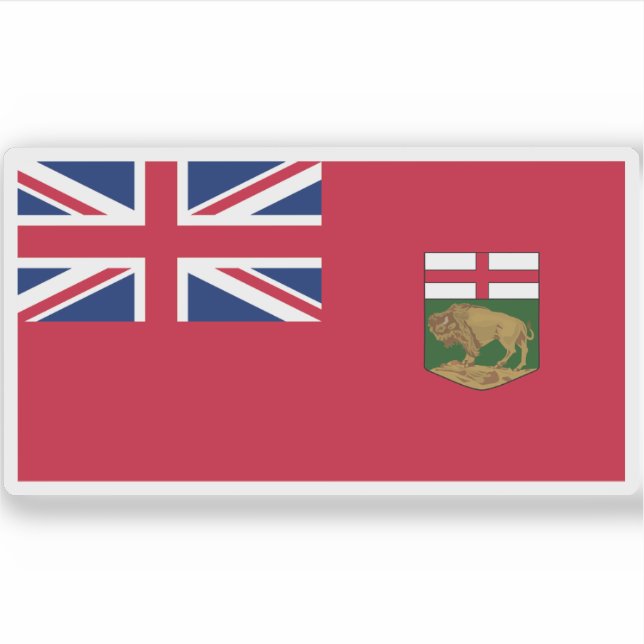 Adesivo Bandeira de Manitoba (Frente)