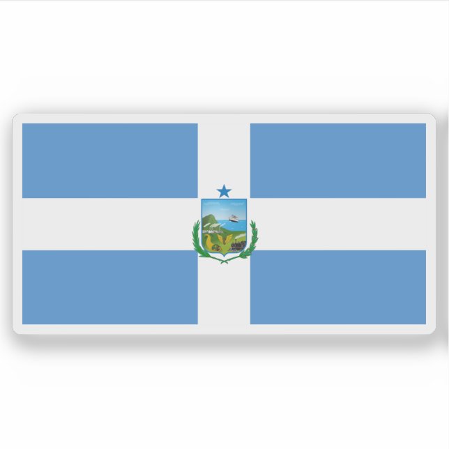 Adesivo Bandeira de Manta, Equador (Frente)