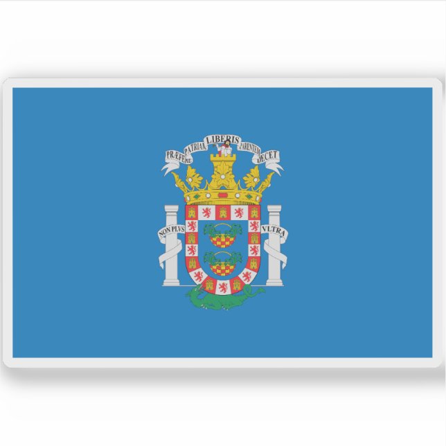 Adesivo Bandeira de Melilla (Frente)