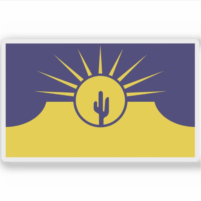 Adesivo Bandeira de Mesa, Arizona (Frente)