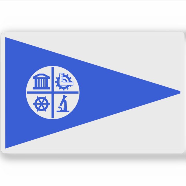 Adesivo Bandeira de Minneapolis, Minnesota (Frente)