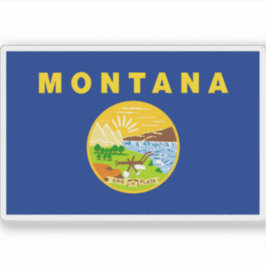 Adesivo Bandeira de Montana