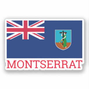 Adesivo Bandeira de Montserrat
