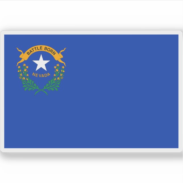 Adesivo Bandeira de Nevada (Frente)