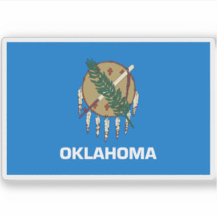 Adesivo Bandeira de Oklahoma
