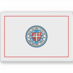 Adesivo Bandeira de Oklahoma City, Oklahoma