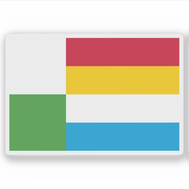 Adesivo Bandeira de Oss, Países Baixos (Frente)