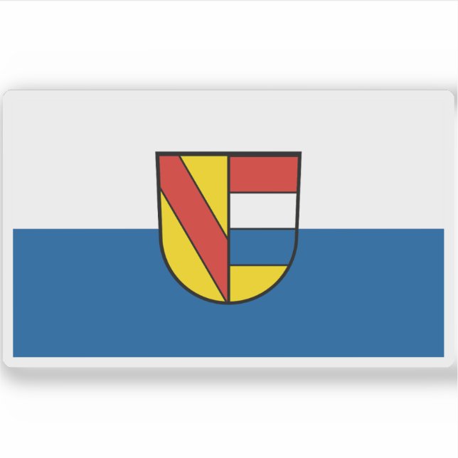 Adesivo Bandeira de Pforzheim, Alemanha (Frente)