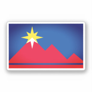 Adesivo Bandeira de Pocatello, Idaho