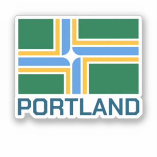 Adesivo Bandeira de Portland - Oregon