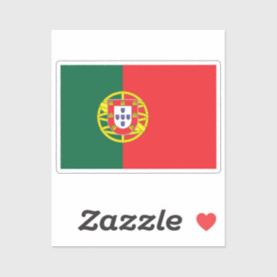Adesivo Bandeira de Portugal recortada personalizada