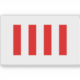 Adesivo Bandeira de Quatro Liberdades ou Sinalizador de Ho