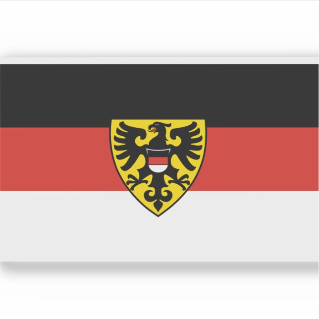 Adesivo Bandeira de Reutlingen, Alemanha (Frente)
