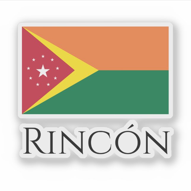 Adesivo Bandeira de Rincón, Porto Rico (Frente)