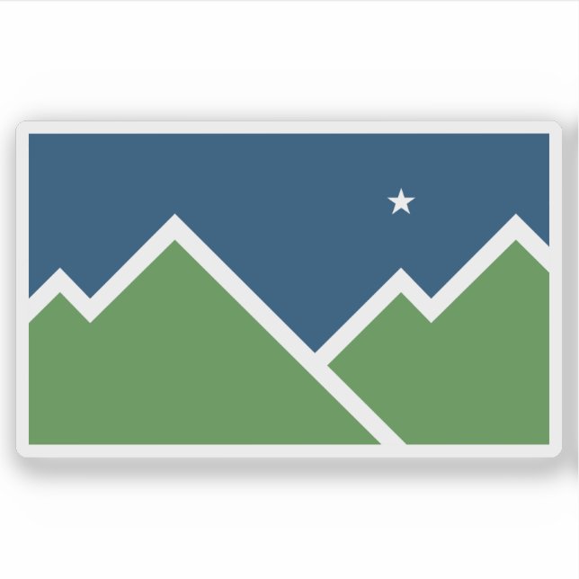 Adesivo Bandeira de Sandy, Utah, EUA (Frente)